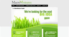 Desktop Screenshot of macroventuresinc.com
